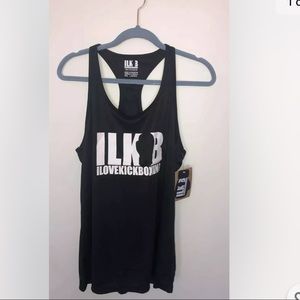 Women’s I LOVE KICKBOXING T-Shirt Tank Top Black L